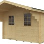 Kiehn-Holz Gartenhaus KH 28-028 Unberührt, 300x300 cm, mit Tür und Fenster. Holz-Gartenhaus für den Garten.