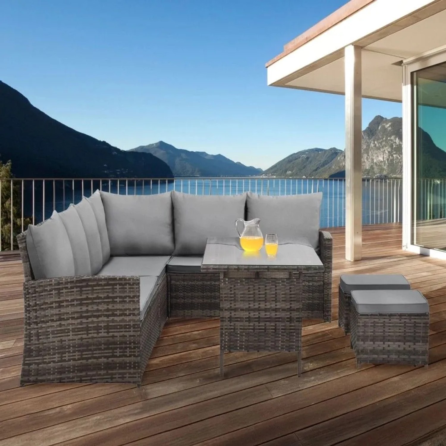 terrassenmoebel wetterfest Gartenmöbel Set Outdoor sofa