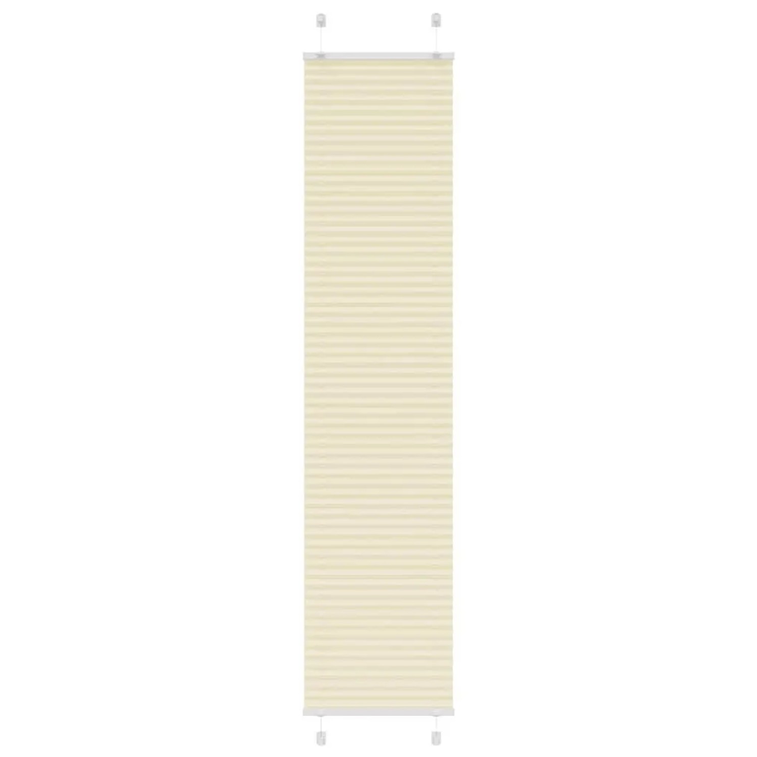 vidaXL Plissee Creme 40x200 cm Stoffbreite 39,4 cm Polyester 4015301 günstig online kaufen