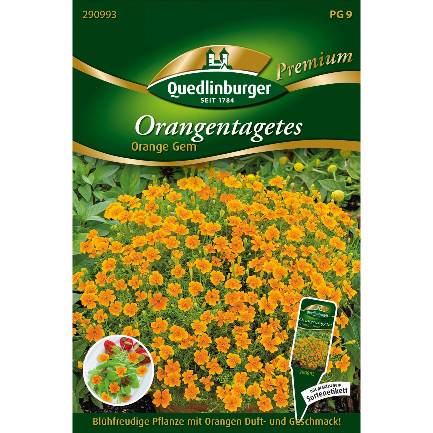 Quedlinburger Orangen-Tagetes Orange Gem Loses Saatgut günstig online kaufen