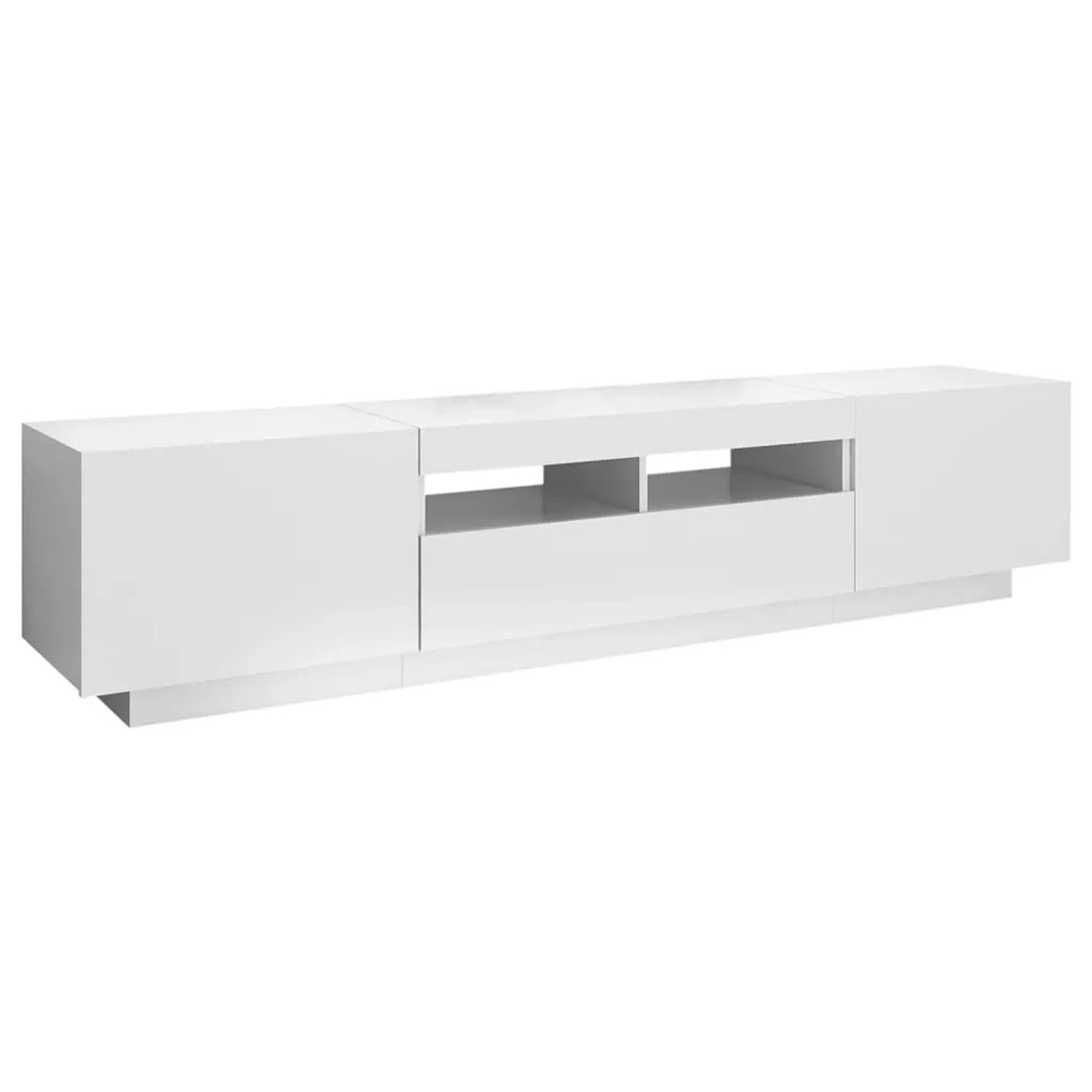 vidaXL TV-Schrank mit LED-Leuchten Weiß 180x35x40 cm 3081897_7