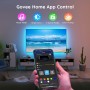 Govee TV LED Hintergrundbeleuchtung H6179 mit App-Steuerung am TV-Gerät.