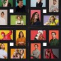 Schwarzer Collage Bilderrahmen für 24 Fotos (10x15 cm) aus MDF, Dekoartikel für die Wand.