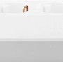 Weiße 4-fach Steckdosenleiste mit USB-A und USB-C Anschlüssen, 1,4 m Kabel und Schalter.