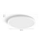 Philips Hue Tento LED-Panel White S, runde Deckenleuchte in Weiß, Ø 29,1 cm, smarte Lichtsteuerung.