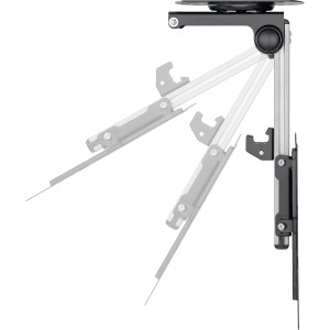 Schwaiger TV Deckenhalter für Flachbildschirme bis 94 cm (37 Zoll), verschiedene Neigungswinkel.