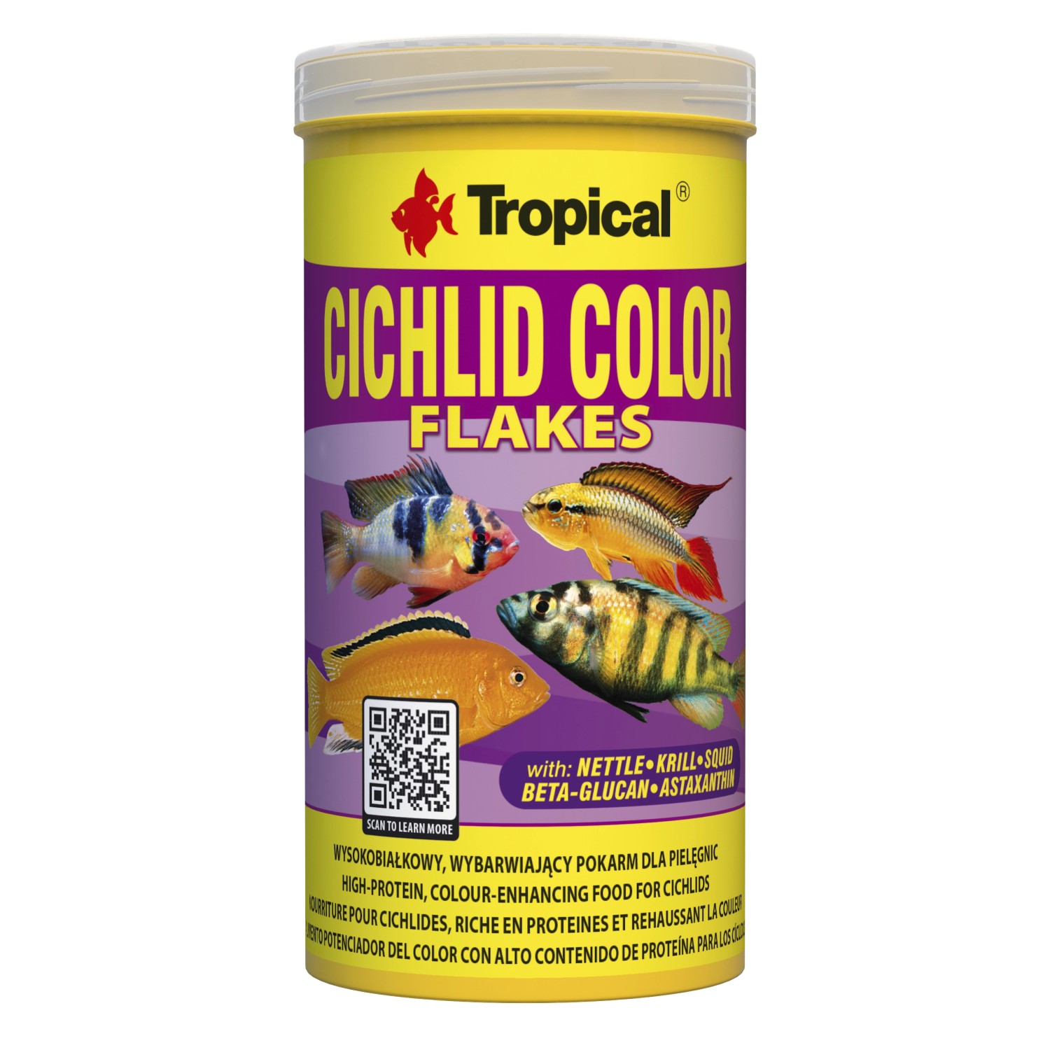 Tropical Flockenfutter Cichlid Color Flakes 250 ml