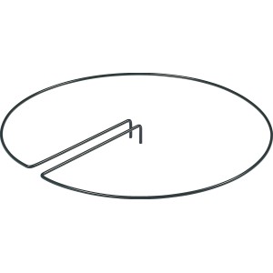 Peacock Stützring Zentral, 30 cm, dunkelgrüne Rankhilfe für Pflanzen im Topf.