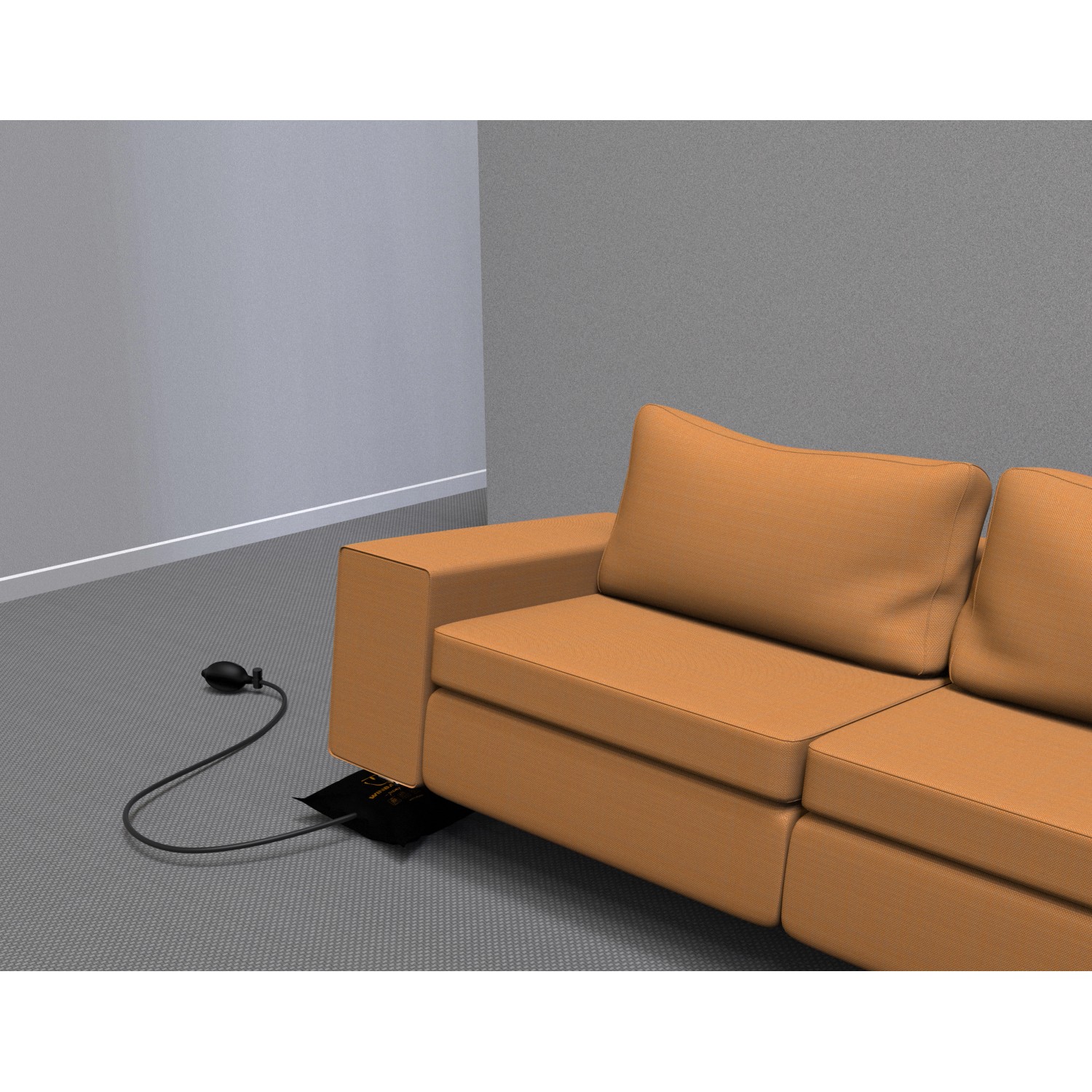 Winbag Max Montagekissen unter Sofa zum Anheben und Ausrichten.