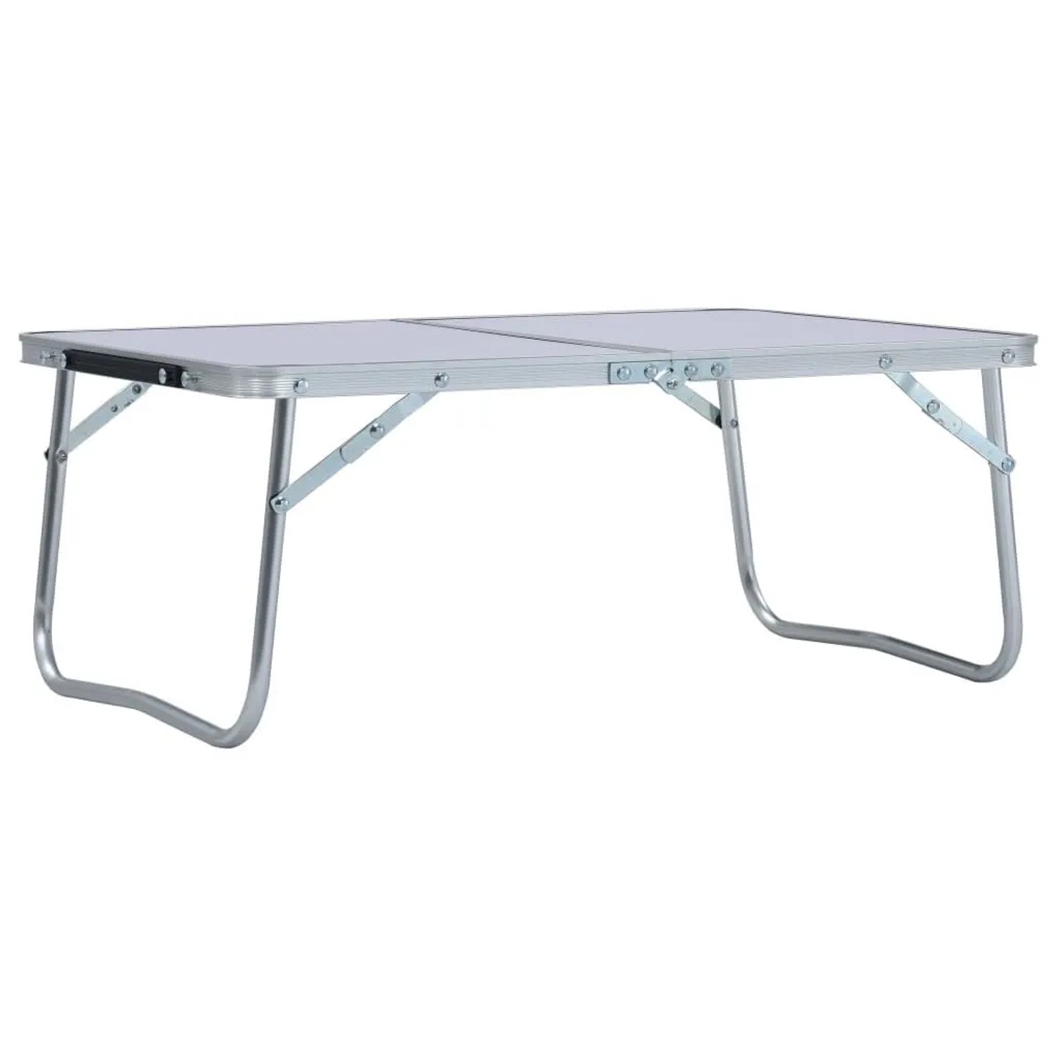 vidaXL Klappbarer Campingtisch Weiß Aluminium 60 x 40 cm 48185