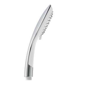 Schütte Handbrause Broadway in Weiß/Chrom, moderne Duschbrause mit Antikalk-Noppen.