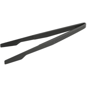 Fackelmann Zange Statement, 31 cm, grau, aus Silikon und Metall, hitzebeständig, ein Küchenhelfer.
