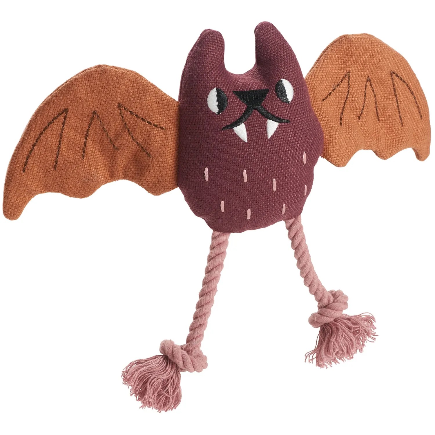 Hunter Hundespielzeug Rio Feldmaus mit Tau 25 cm Lila