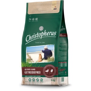Christopherus Hunde-Trockenfutter Senior Ente & Kartoffel, 4kg, getreidefrei.