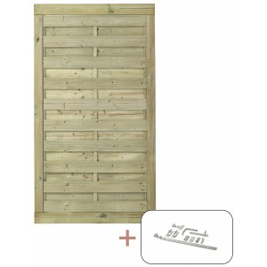 Druckimprägniertes Nadelholz Gartentor Newline, 100x180cm, inkl. Beschläge.
