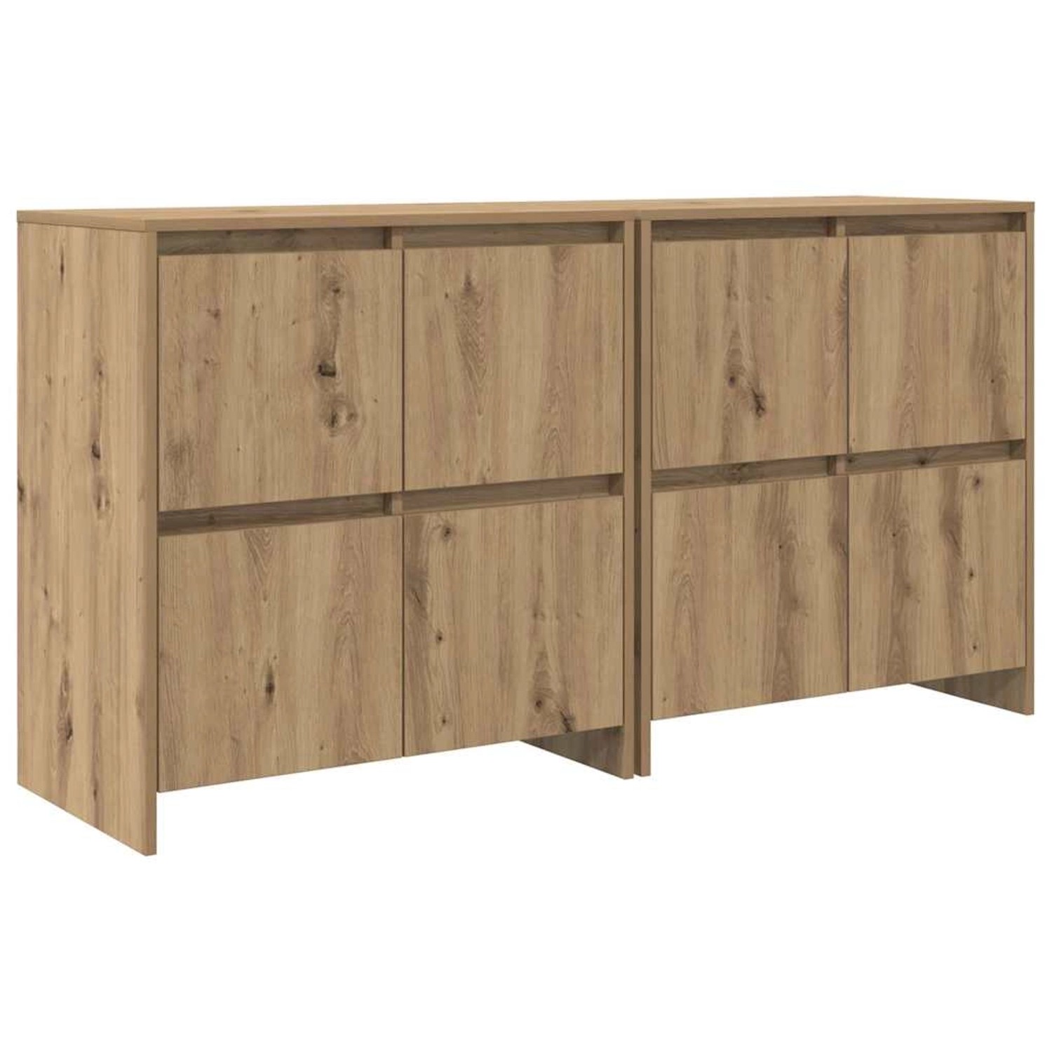 vidaXL Sideboards 2 Stk Artisan-Eiche 70 x 41 x 75 cm Holzwerkstoff 3393515 günstig online kaufen