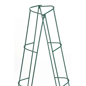 Grünes, verzahnbares Rankgitter, 110 cm hoch, für Kletterpflanzen im Garten.