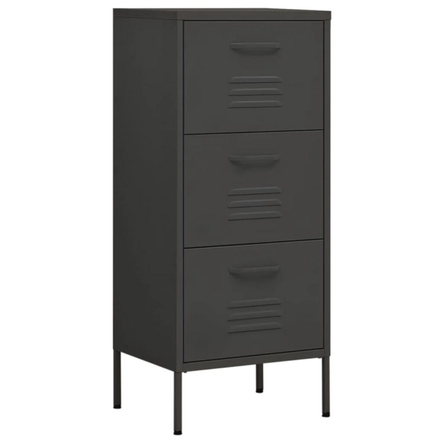 vidaXL Lagerschrank Anthrazit 42,5x35x101,5 cm Stahl günstig online kaufen