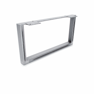 HEVVA Möbelbein GRAZ 20 cm Hoch 40 cm Tief 1 Stück Rohstahl-Klarlack