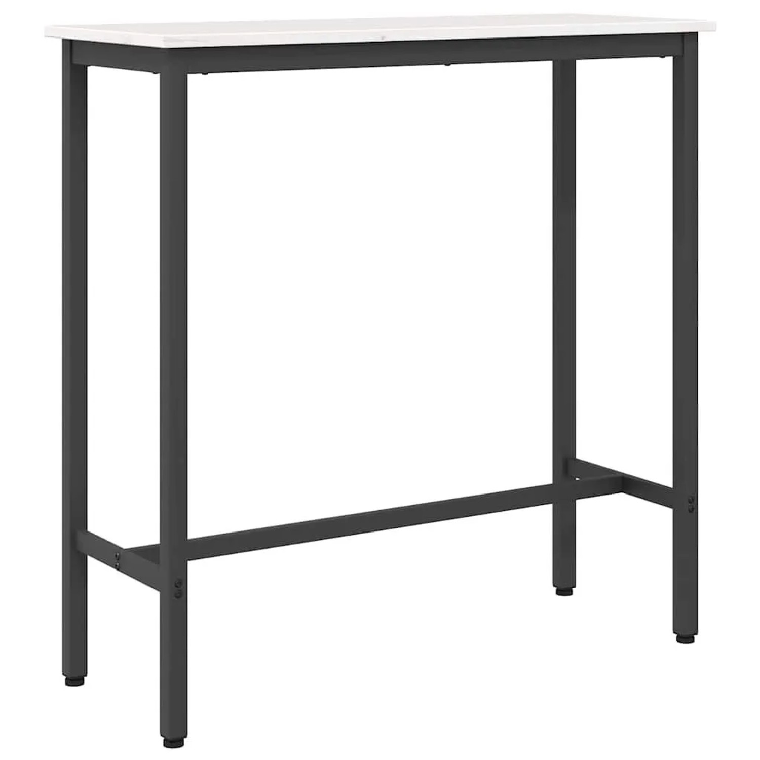 vidaXL Tisch Weiß 100 x 40 x 101 cm Ingenieure Holz und Stahl 873783