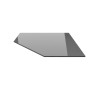 ECOfoxx Funkenschutzplatte Glasbodenplatte Fünfeck 100x100cm Schwarz