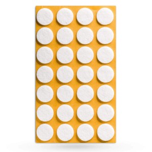 SOTECH Filzgleiter Ø20 x 3 mm Selbstklebend Weiß