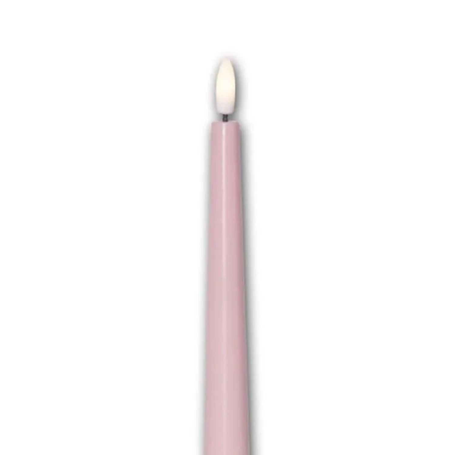 Star Trading LED Stabkerzen FLAMME CANDY 2er Set Timer Rosa