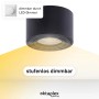 Oktaplex 3er Set Aufbauspot Lile S, dimmbar, neutralweiß, 4000K, Alu schwarz. Lampen & Leuchten.