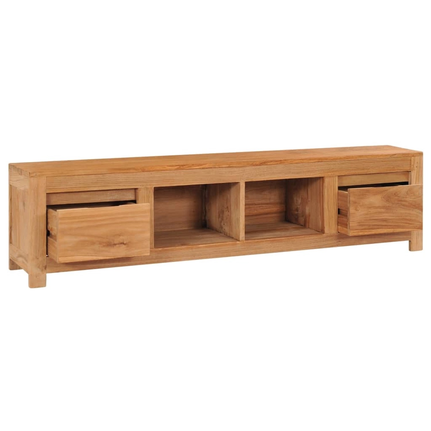 VidaXL TV-Schrank 135x30x35 cm Massivholz Teak