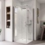 Breuer Drehtür Europa Design, Chrom/Klarglas, 90 cm, für Duschen.