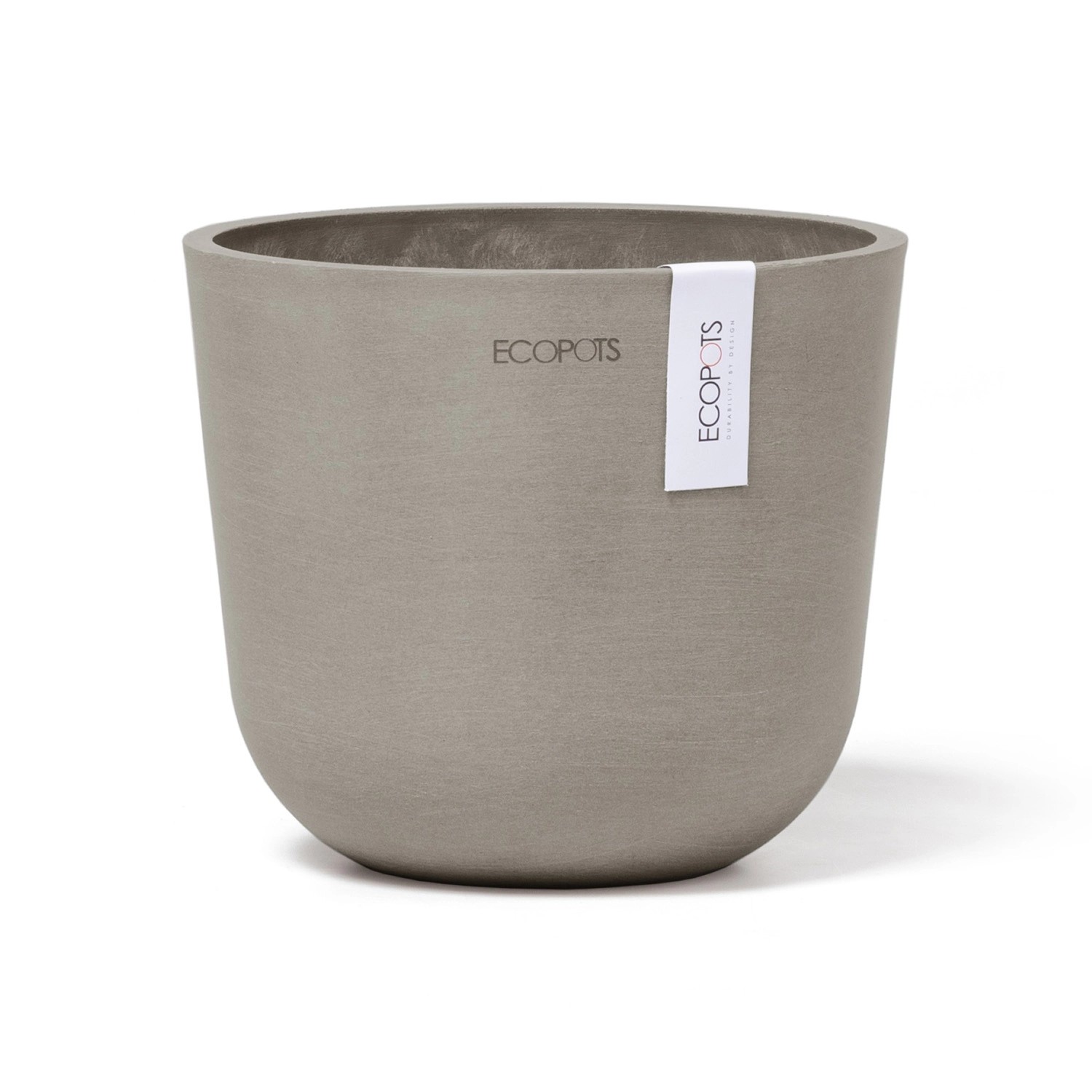 Ecopots Pflanztopf Oslo Mini Braungrau 16 cm x 14 cm