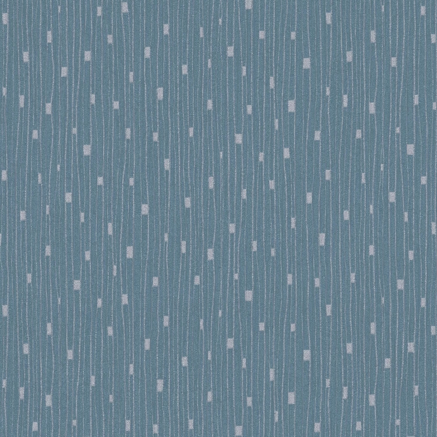 PROFHOME 388222-GU Streifen Tapete Design glitzernd Blau Silber 0,53 m x 10 günstig online kaufen