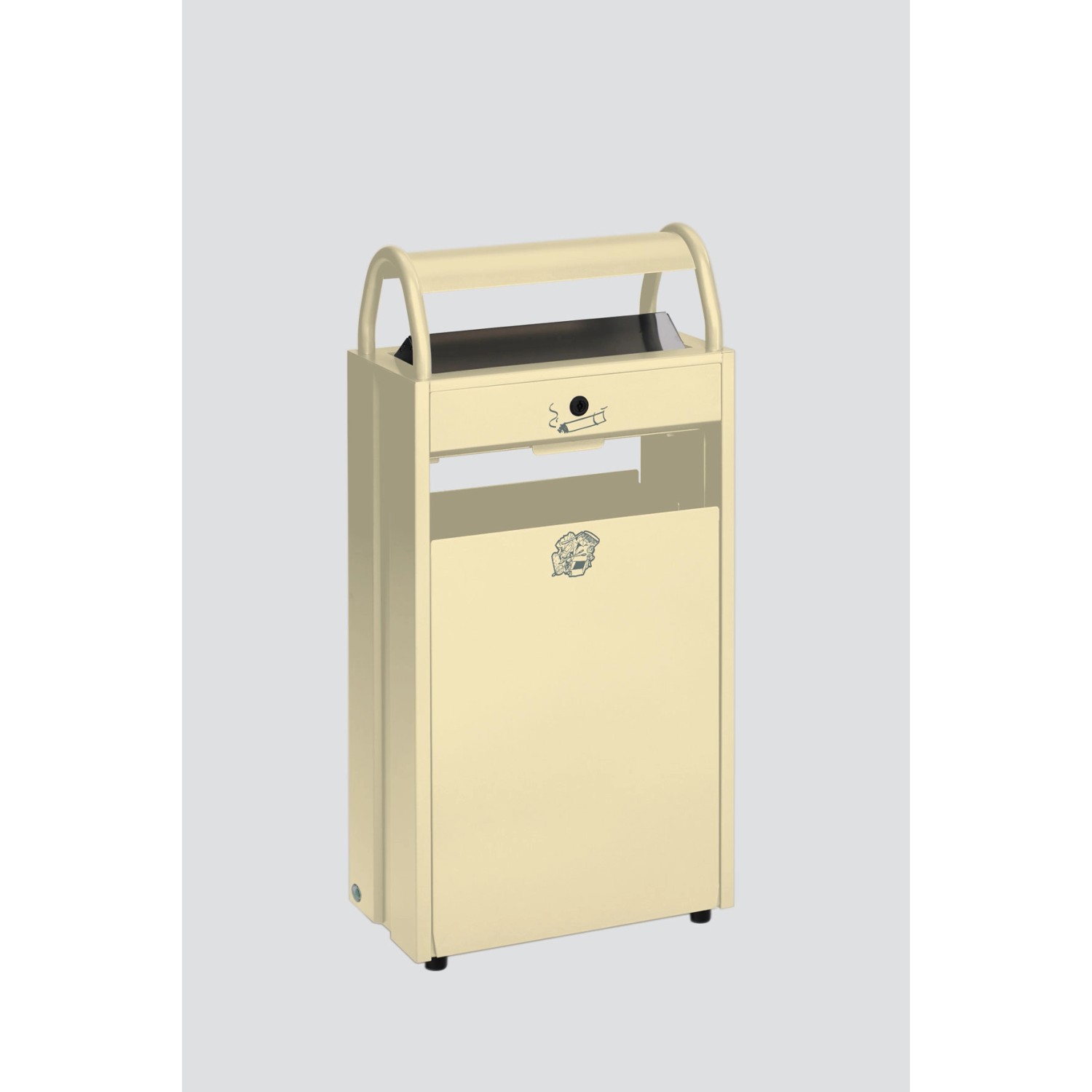 PROREGAL Kombiascher Mit Schloss Und Blenden 60 Liter HxBxT 98 x 48,5 x 26, günstig online kaufen