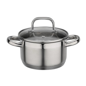 GSW Fleischtopf FOGO mit Glasdeckel 16Cm