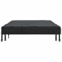 Schwarze vidaXL Tischdecke aus wasserfestem Stoff, 102x202 cm, mit Befestigungsschnallen für Tische.