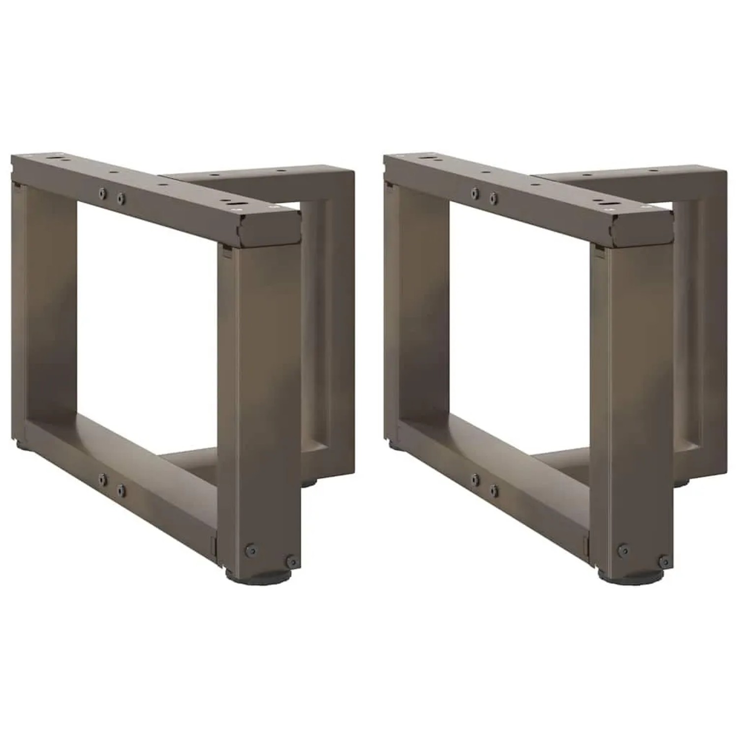 vidaXL Couchtischbeine T-Form 2 Stk Naturstahl 50x25x30-31 cm Stahl 4013011 günstig online kaufen