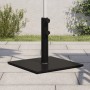 Quadratischer, schwarzer vidaXL Sonnenschirmständer aus Stahl, geeignet für Schirmmasten mit 32-48 mm Durchmesser.