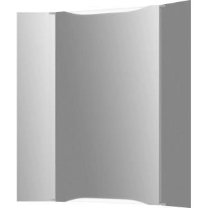 Jokey Spiegelschrank Saron I, 50 cm, weiß, mit drei Spiegeltüren für Badezimmer.
