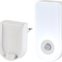 OBI LED-Nachtlicht mit Ladestation, weiß, mit Bewegungssensor und Taschenlampenfunktion.