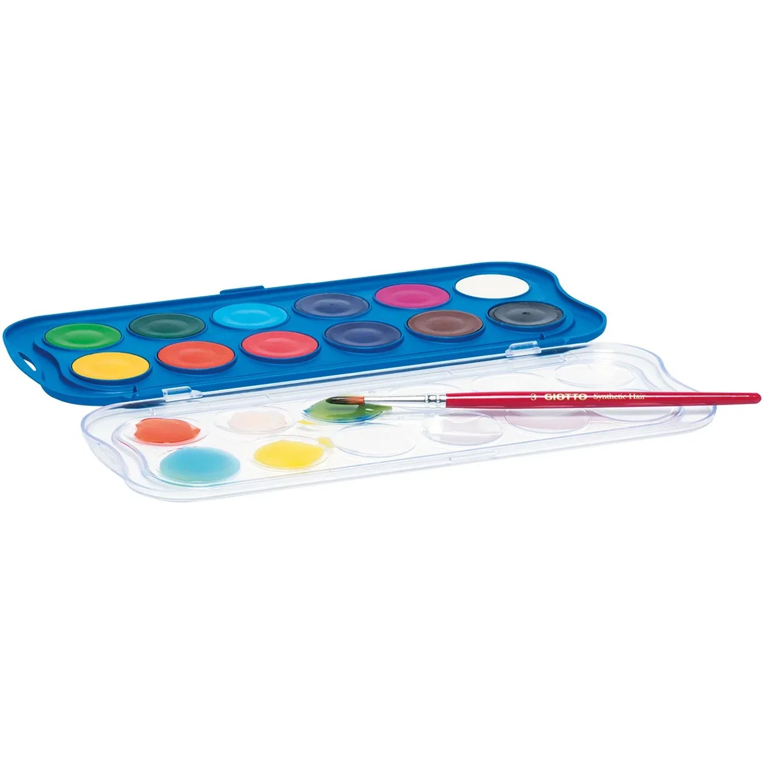 BODHI2000 Wasserfarben-Pinsel-Set – 12 Stück, Nylonborsten, Spitz, Für Künstler & Hobby