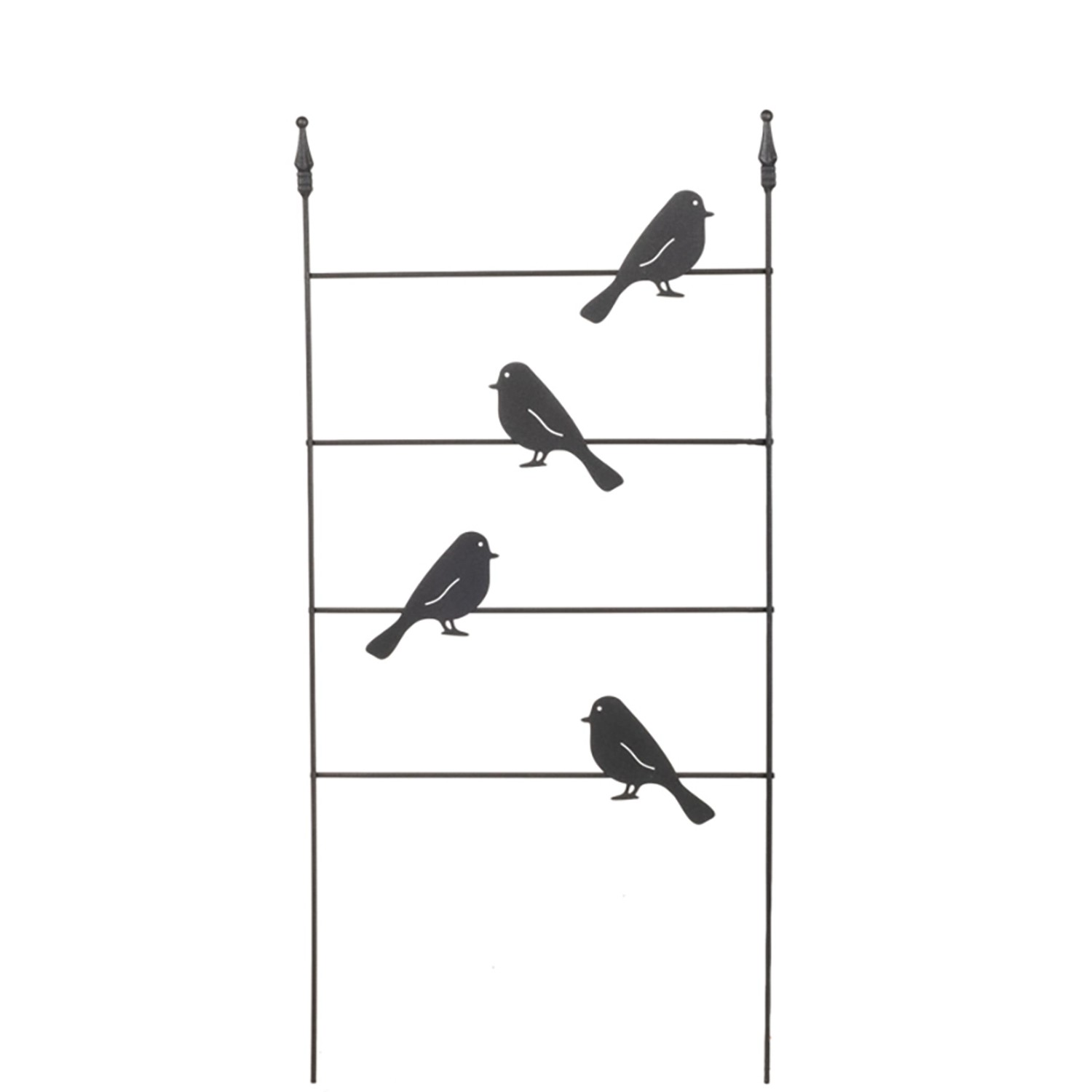 UNUS Rankhilfe Leiter 170 Cm Grau - Holz Kletterhilfe Für Garten Pflanzen