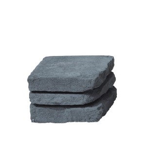 Madoc Ziermauer Füllstein in Schiefergrau, 3er-Stapel für Mauersysteme.