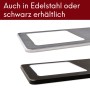 Kalb LED Unterbauleuchten in Silber und Schwarz, flache Küchenleuchten im 4er Set.