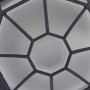 Schwarze Lindby Deckenlampe Idril für Bad und Außenbereich, spritzwassergeschützt.