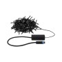 Aufgerollte Paulmann LED-Lichterkette Yuna Plug & Shine, 10 m, warmweiß, schwarz, für Außenbereiche.