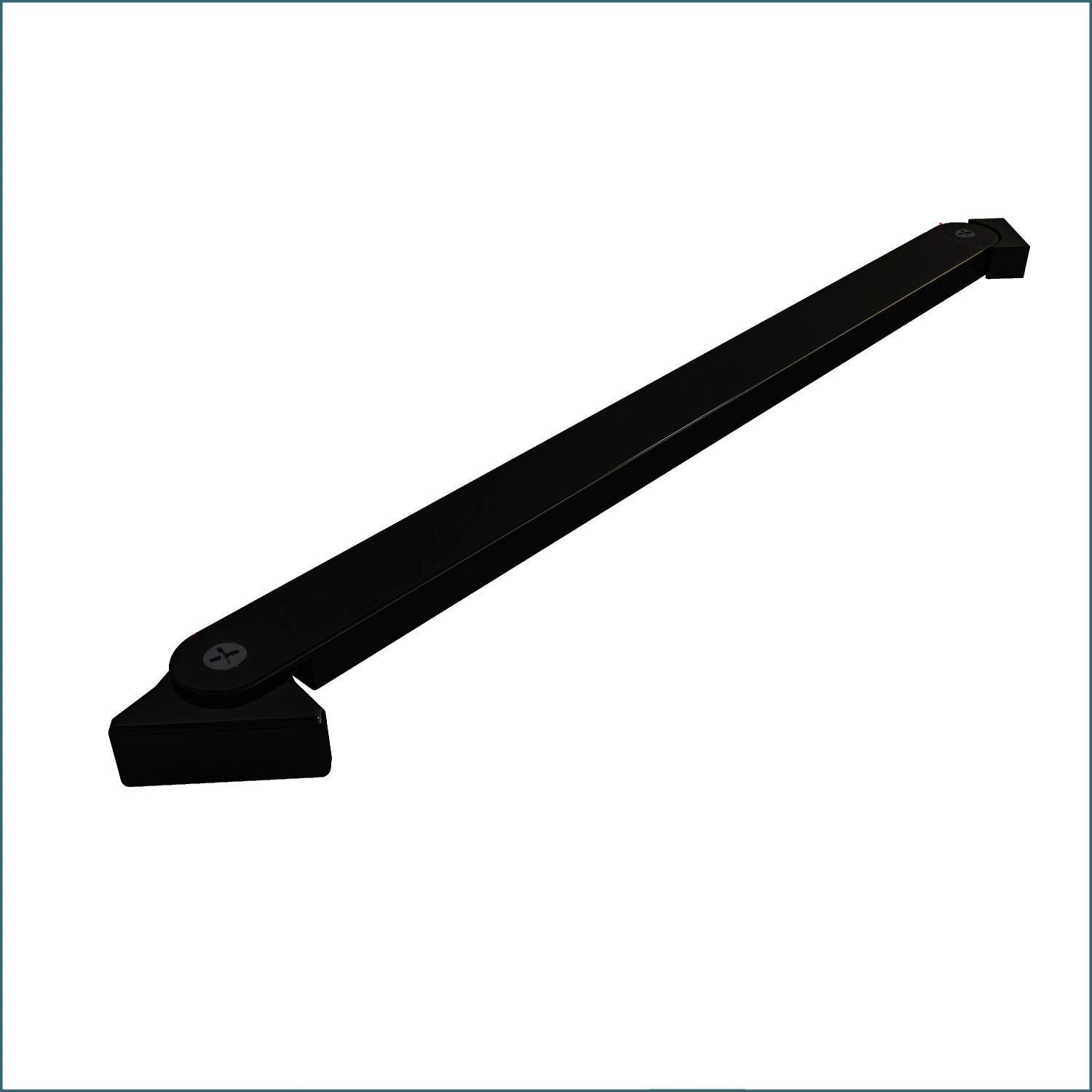 AICA Schwarz 50cm Diagonal Wandhalterung Chrom Glänzend Für 6-8mm Duschkabine Duschwand Walk In Glaswand