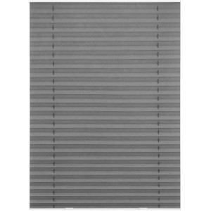 Graues Lichtblick Dachfenster Plissee Easyfix 36,3x60cm ohne Bohren, für Sicht- und Sonnenschutz.