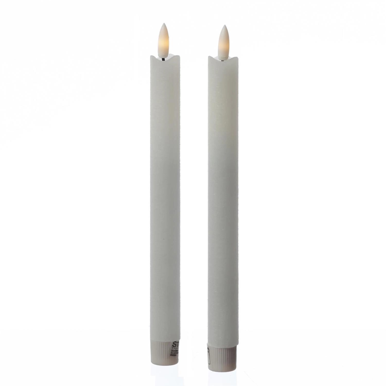 Marelida LED Stabkerzen Tafelkerzen Spitzkerzen Echtwachs Rustik Optik H  2 günstig online kaufen