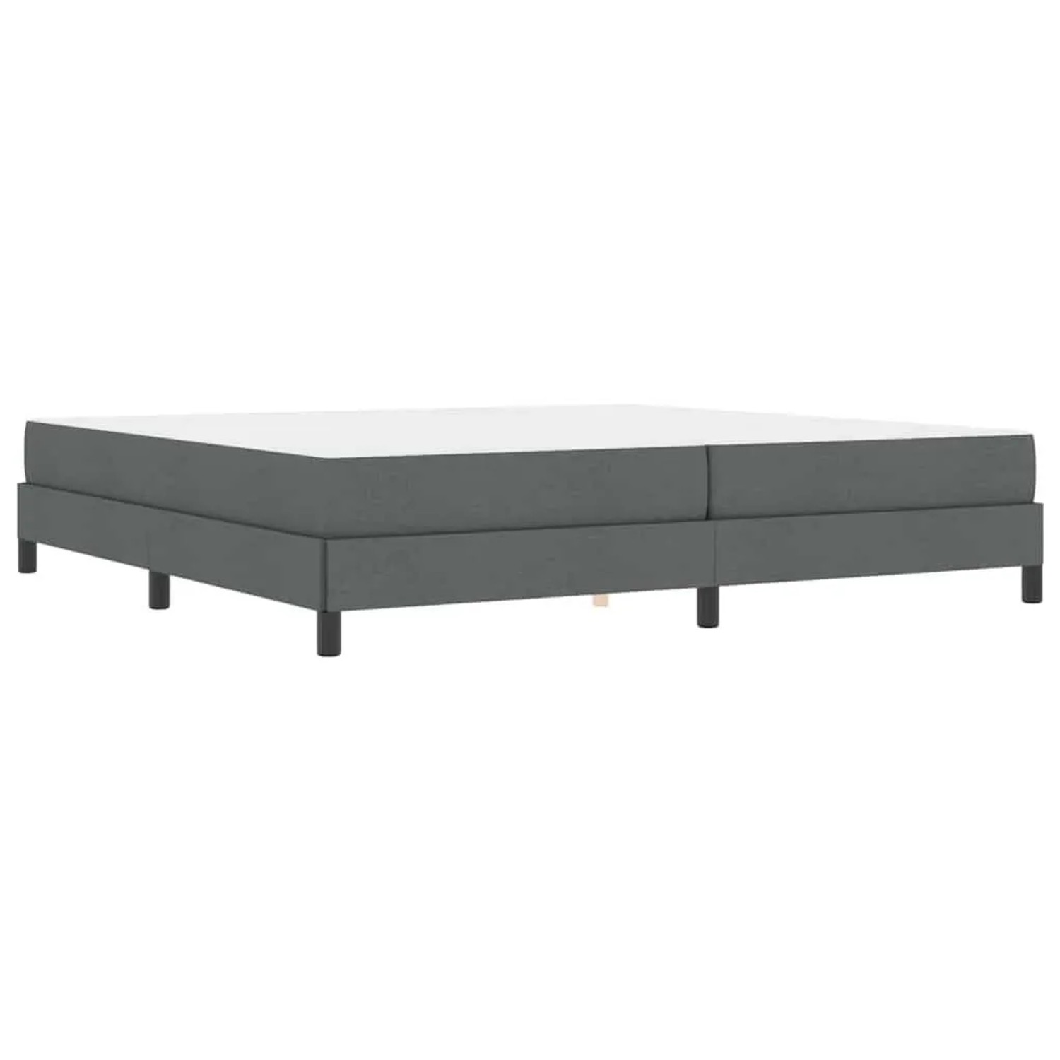 vidaXL Boxspringbett mit Matratze Dunkelgrau 200 x 200 cm Stoff 3398515 günstig online kaufen