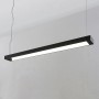Moderne, schwarze LED Büroleuchte Cuna von Arcchio aus Aluminium für das Arbeitszimmer.